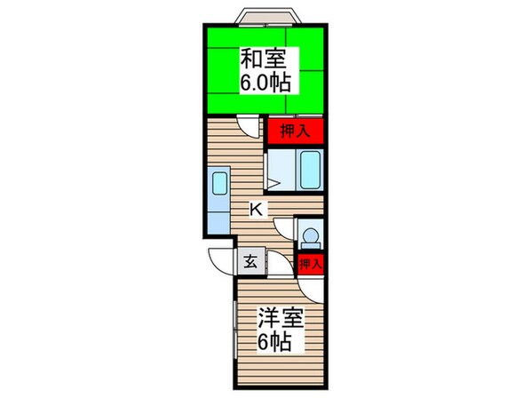 ルミネ伊藤の物件間取画像